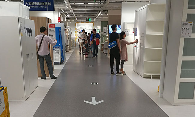 同质透心地板工程案例