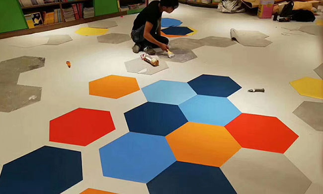 幼儿园专用塑胶塑胶地板案例