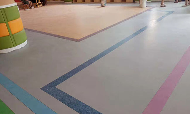 幼儿园专用塑胶塑胶地板案例