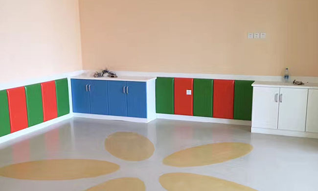 幼儿园专用塑胶塑胶地板案例
